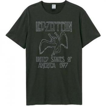 Amplified Unisex Adult USA Tour 77 Led Zeppelin Graphic T-Shirt
