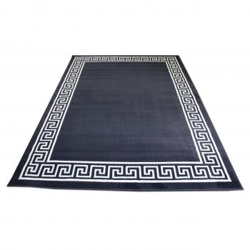 Teppich TrendLine Anthrazit mit Römischer Bordüre – 4 Varianten