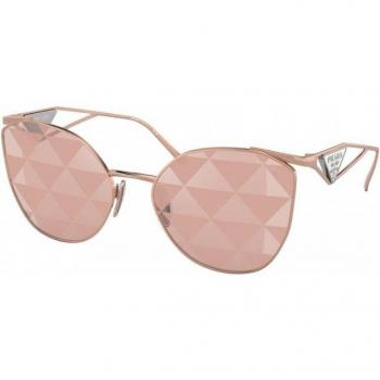 Prada PR 50ZS Col. SVF05T Women's Geometric Rose Gold Sunglasses