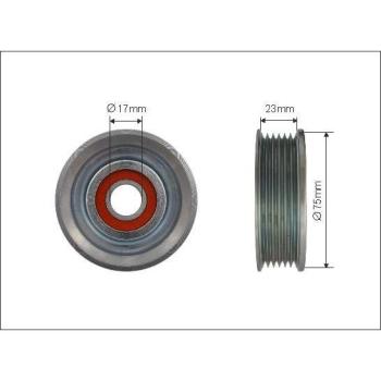 Caffaro 500262 V-Rib Guide Pulley