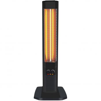 PURLINE Heaty 1800 W: Calentador Halógeno Vertical con Termostato y Resistencia Carbono