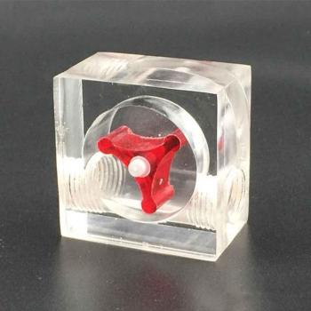 Acrylic Flow Meter G1/4 Thread for Liquid Monitoring in Home and Office