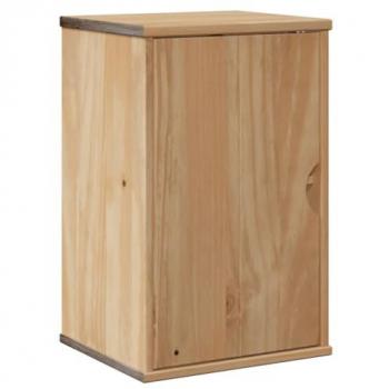 Vidaxl OTTA Bathroom Wall Cabinet 35x30x55 cm Solid Wood Pine