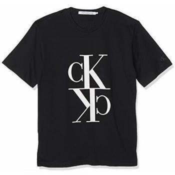 Calvin Klein Camisa Reg Tee Mirrored Monogram Negro/Blanco S Hombre