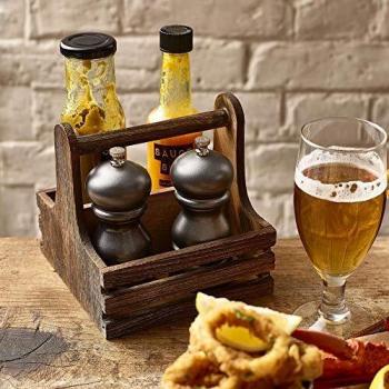 Compact Wooden Table Caddy