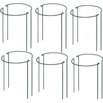 12 Pcs Metal Half Round Plant Support 25X40cm