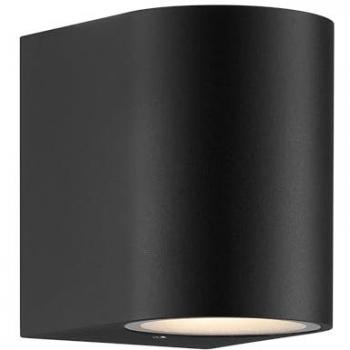 Schwarze GU10 Wandleuchte Dion IP44