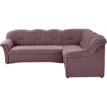 Ecksofa Papenburg L‑Form 242 x 190 x 84 cm – lila Beere, Softlux‑Kunstleder