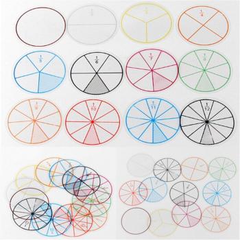 Fraction Circles Math Manipulatives