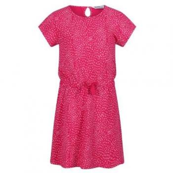 Regatta Girls Catrinel Animal Print Casual Dress (Pastel Lilac)