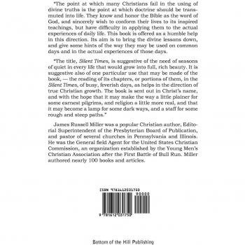 Silent Times a Book to Help in Reading the Bible Into Life
