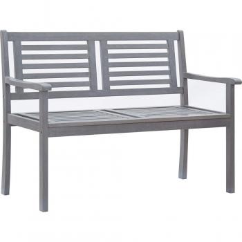 Banc de jardin gris 2 places