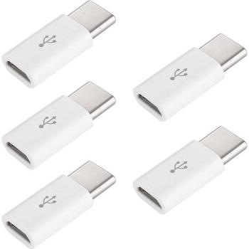 Kit 5 unidades: Adaptador Micro‑USB a Tipo C con OTG