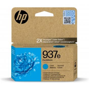 HP 937E Cian: Cartucho de Tinta Original EvoMore