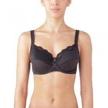 Sostén de copa completa para mujer, talla 105F (talla francesa), color negro (Bestform)
