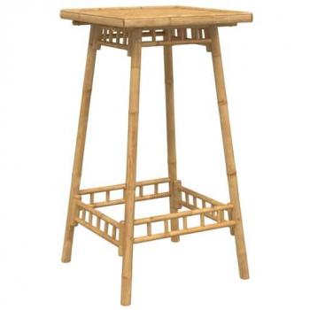 Square Bamboo Bar Table 55x55x100 cm for Outdoors