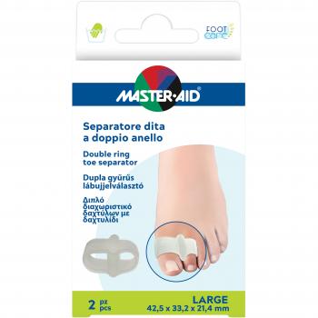 Footcare separatore dita anello doppio large 2 pezzi