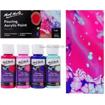 Peinture acrylique coulée marbrée 60ML