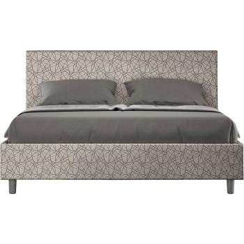 Matrimonio letto 160x210 cm con rete Adele Era 02 in tonalità grigia – Giordanoshop