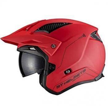 MT District Solid A5 Casco Rojo Mate XXL