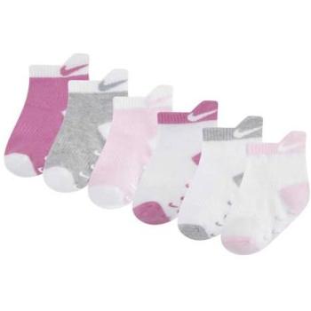 Nike Rosa Knopf‑Schnappsocken für Kinder – 6‑Pack – 6‑12 Monate