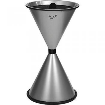 TKG Standascher aus Stahlblech, pulverbeschichtet, mit aufliegender Einlegeschale aus Aluminium (verschiedene Farben)
