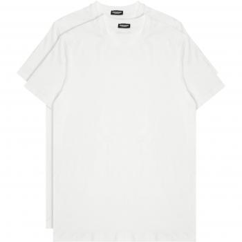 Dsquared2 Men's Dual White Tees – Standard Fit (40)