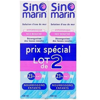 Sinomarin Spray d'Eau de Mer Nourrissons/Enfants 2 x 100 ml