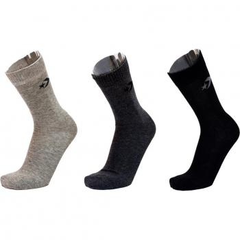Chaussettes Converse 3 Paires Minimalistes Noir/Gris
