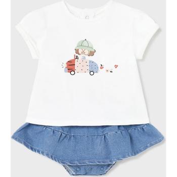 Completo neonata t-shirt e gonna in denim Mayoral 1831