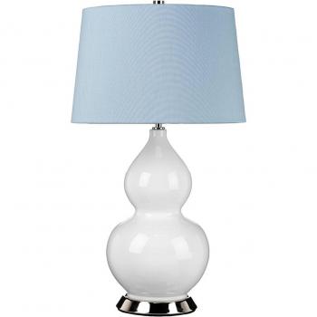Elstead Isla Batten Polished Nickel White Blue