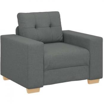 Sedia confortevole grigio scuro, 60 cm, materiale tessile