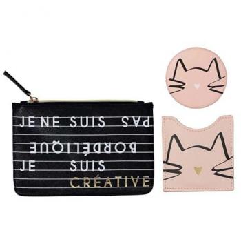 Lot Pochette et Miroir : Style Sans Bordelique