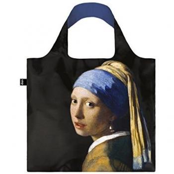 Bolsa de Tela LOQI Vermeer Chica con Pendiente de Perla