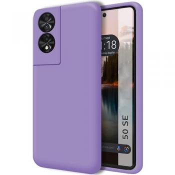 Funda TCL 50 SE Silicona Líquida Ultra Suave Color Morado
