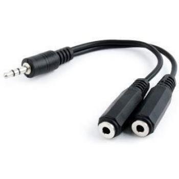 Divisor de audio 3GO CA107 Jack 3.5 Macho a 2x Jack 3.5 Hembra