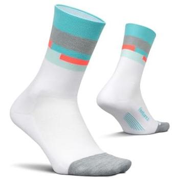 Chaussettes Mini Crew Feetures Elite – Confort Léger Bleu-Blanc, L