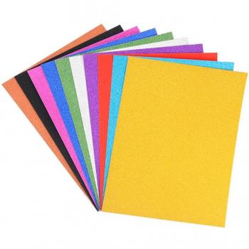 10pcs A4 Craft Foam Paper with Glitter