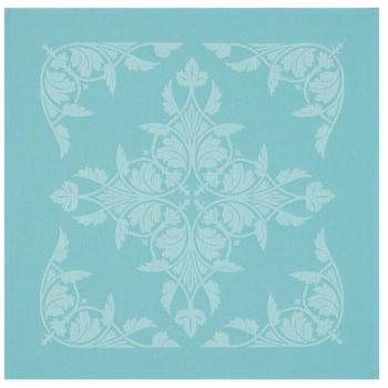 Serviette de table en jacquard bleu 58x58 cm