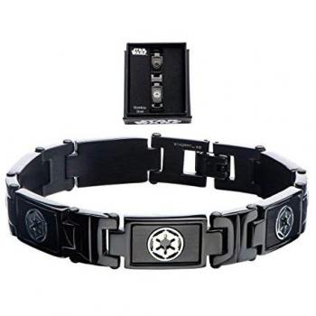 Bracelet Empereur Galactique Star Wars Plaqué Or Noir