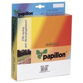 Filo nylon con profilo a stella da 3 mm, ideale per decespugliatori, marca Papillon, confezione da 50 metri