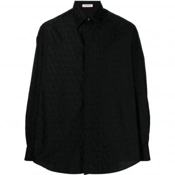 Chemise Valentino homme en coton noir 40