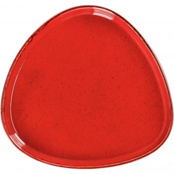Piatto Organico Sidina 20.7x19.5x2 cm Rosso