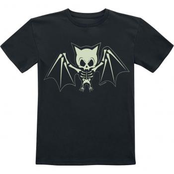 Tierisch Kids T-Shirt „Bats & Bones“ – Schwarz – Größen 104–164