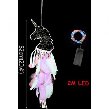 Twinkling Unicorn Dream Catcher Wall Art