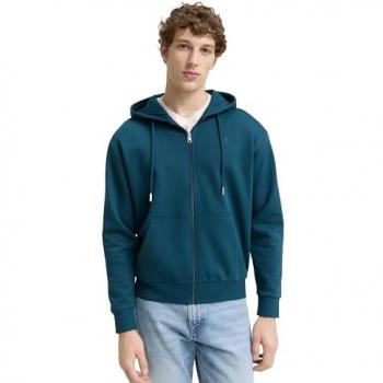 Sudadera TOM TAILOR DENIM con Cierre en Color Petróleo