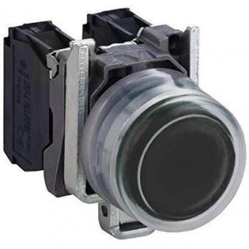 Schneider Electric XB4BP21 Push Button, Black, 1NO, Flush Mount