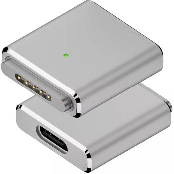 PowerGuard: USB‑C auf MagSafe 3 Adapter – Für MacBook Pro und Air (silber)