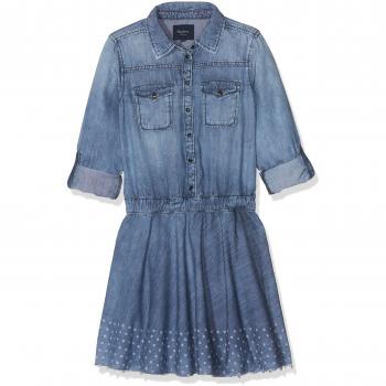 Pepe Jeans Vestido Jenna Tuck PG950872, Niñas, Azul
