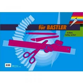 PVP Penig A3 Bastelmappe mit Buntpapier, 18 Blatt